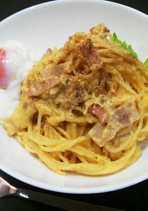 豆乳と全卵で濃厚カルボナーラ-レシピのメイン写真