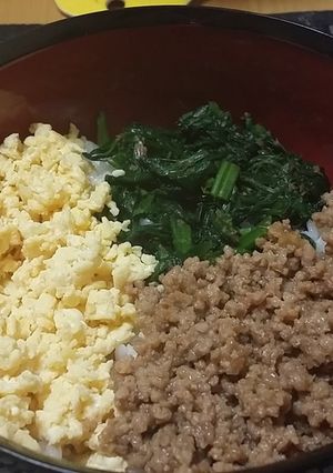 簡単三色丼-レシピのメイン写真