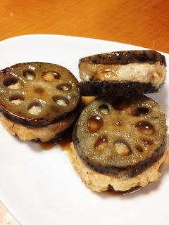 鳥つくねのれんこんサンド-レシピのメイン写真