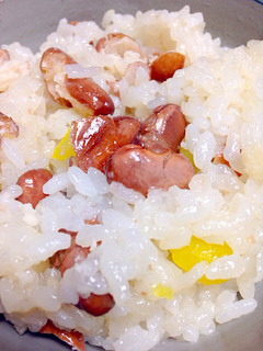 金時豆のほんのり甘いお赤飯-レシピのメイン写真