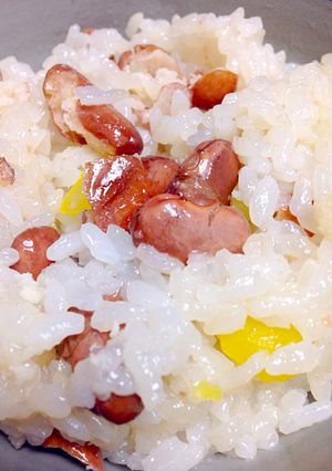 金時豆のほんのり甘いお赤飯-レシピのメイン写真