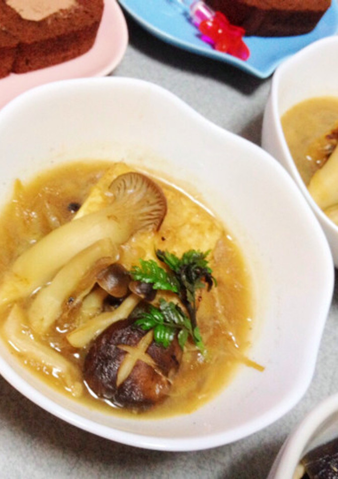 4種の茸の揚げ出し豆腐♡-レシピのメイン写真