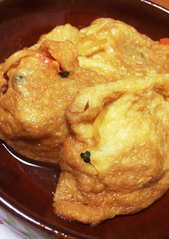 お母さんの味♡野菜の油揚げの巾着-レシピのメイン写真