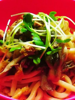 ♪鮭と舞茸のバター醤油焼きうどん♪-レシピのメイン写真