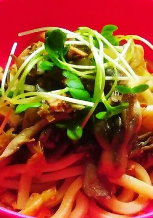 ♪鮭と舞茸のバター醤油焼きうどん♪-レシピのメイン写真