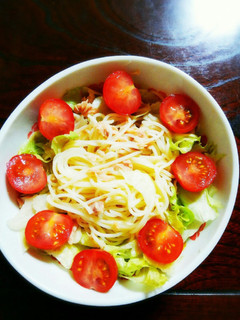 レタスとツナのスパゲッティーサラダ-レシピのメイン写真