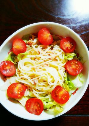 レタスとツナのスパゲッティーサラダ-レシピのメイン写真