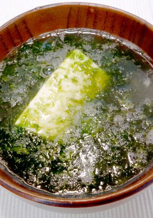 サイリウムで作る☆海苔と豆腐のお吸い物-レシピのメイン写真