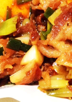 葱と 豚肉の炒め物-レシピのメイン写真