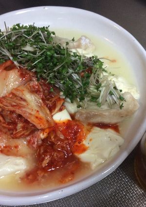 豆腐鶏胸肉キムチブロッコリースプラウト-レシピのメイン写真