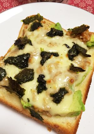 とろとろ♫納豆アボガドトースト-レシピのメイン写真