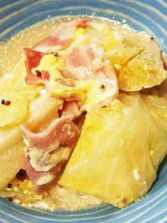 春キャベツとベーコンのマヨ蒸し-レシピのメイン写真