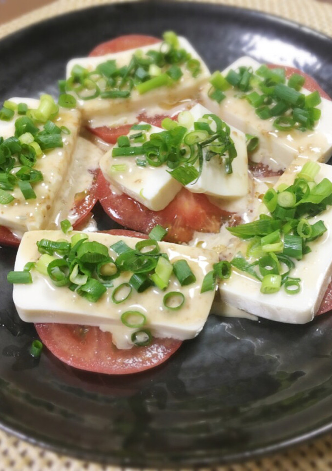 豆腐とまるごとトマトの和風カプレーゼ-レシピのメイン写真