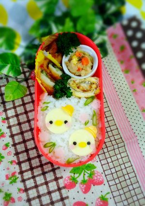 まん丸の型deひよこチャン弁当-レシピのメイン写真