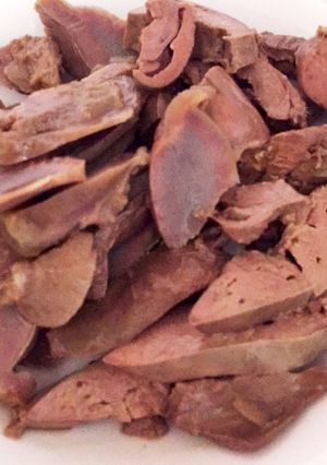 簡単鳥の内蔵(レバー、ハツ、砂肝)醤油煮-レシピのメイン写真