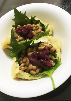 ＊納豆のふくろ詰め＊-レシピのメイン写真