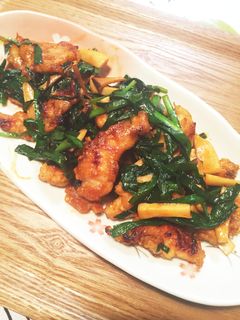 鶏ささみとニラのピリ辛炒め-レシピのメイン写真