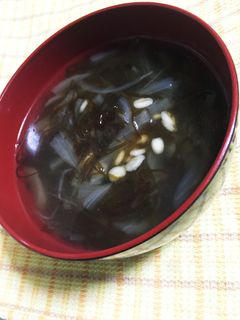 簡単♪ヘルシーもずくスープ-レシピのメイン写真