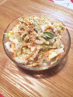 キャベツと竹輪の胡麻マヨ和え-レシピのメイン写真