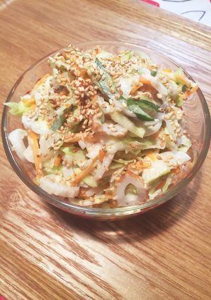 キャベツと竹輪の胡麻マヨ和え-レシピのメイン写真