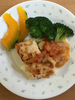 ビンチョウマグロソテー トマトソース-レシピのメイン写真