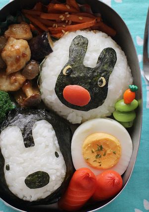 リサとガスパールのキャラ弁-レシピのメイン写真
