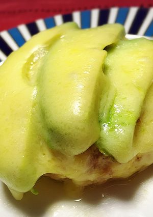 糖質制限 アボカドチーズ豆腐ハンバーグ-レシピのメイン写真