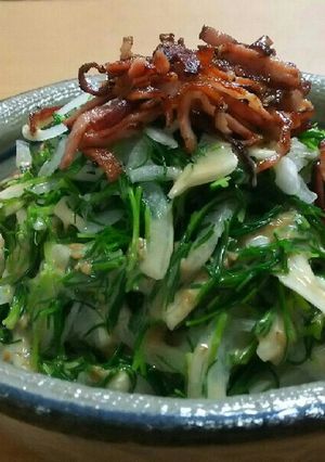 まるごと新玉ねぎとおかひじきの豆腐サラダ-レシピのメイン写真