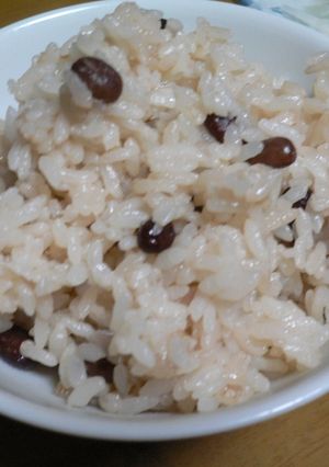 簡単☆炊飯器であずき飯-レシピのメイン写真