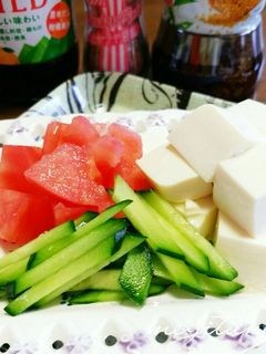 ダイエットに♡1人豆腐サラダランチ☆-レシピのメイン写真