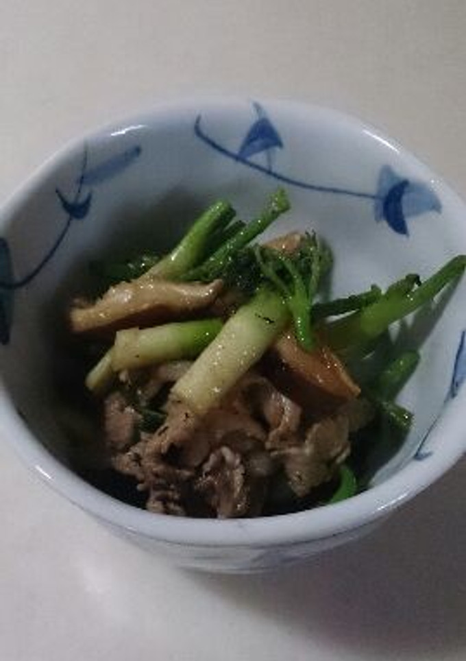 豚小間切れ肉とうどの芽の炒め物-レシピのメイン写真
