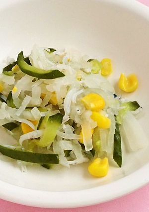 大根としらすのサラダ・保育園給食-レシピのメイン写真