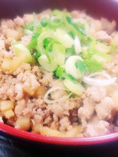 たけのことひき肉のそぼろ丼-レシピのメイン写真