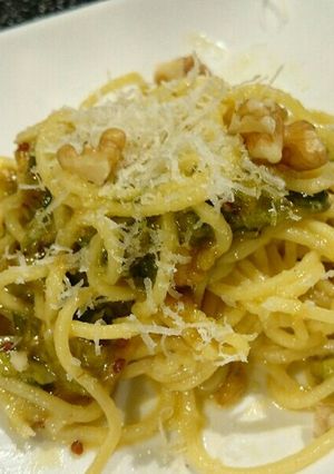 フキノトウソースの手打ちパスタ-レシピのメイン写真