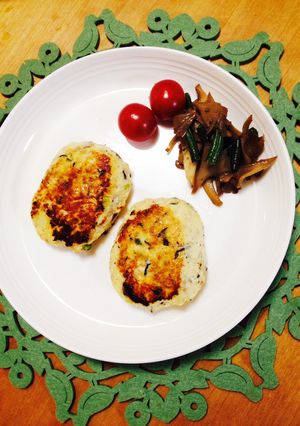 豆腐ハンバーグでイソフラボン^o^-レシピのメイン写真