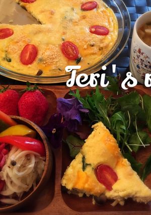 低糖質ダイエット★野菜と茸の豆腐キッシュ-レシピのメイン写真