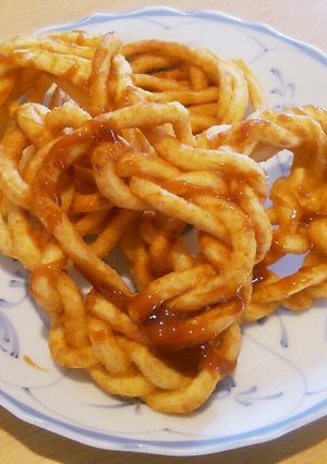 うどんで簡単！かりんとうドーナツ♪-レシピのメイン写真