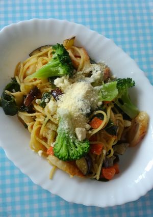 やみつき！味噌マヨネーズ味の和風パスタ♪-レシピのメイン写真