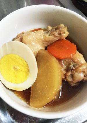 めんつゆで簡単☆しっかり味の手羽元の煮物-レシピのメイン写真