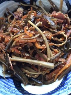 だし昆布と根菜の焼肉きんぴら-レシピのメイン写真