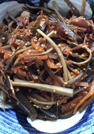 だし昆布と根菜の焼肉きんぴら-レシピのメイン写真