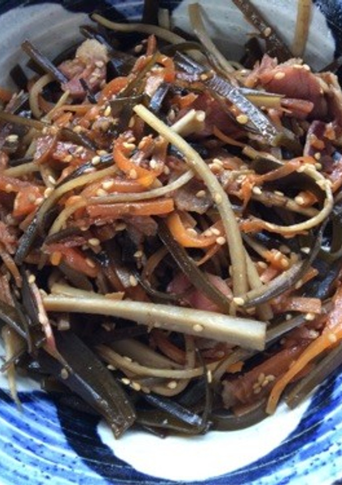 だし昆布と根菜の焼肉きんぴら-レシピのメイン写真