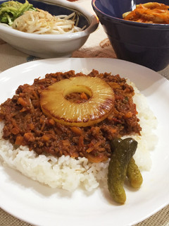 炒めて風味豊かなドライカレーパインのせ-レシピのメイン写真
