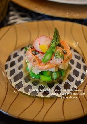 ✿サーモン＆アスパラ＆長芋のミルフィーユ-レシピのメイン写真