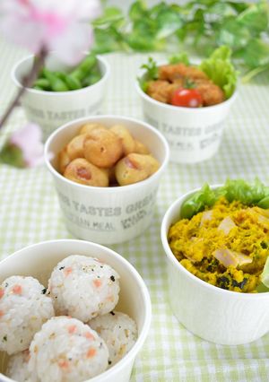 お花見に！クラフトカップランチ-レシピのメイン写真