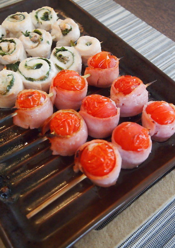 ささみとトマトのヘルシー串焼き-レシピのメイン写真