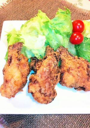 ♥鳥手羽元のパリパリ唐揚げモスチキン風♥-レシピのメイン写真