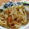 きんぴらごぼう で かき揚げ丼
