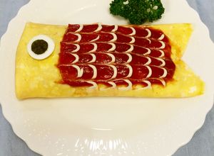 こどもの日に！こいのぼりオムライス-レシピのメイン写真