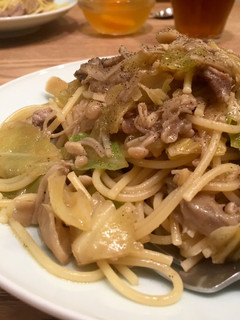 キャベツと豚肉ときのこのパスタ-レシピのメイン写真